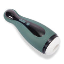 Dark-Green Bowling Ball Sucking Vibration Masturbation Cup