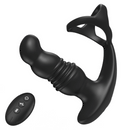 Buyging™ 7 Vibrating 3 Thrusting Anal Massager with Cock Ring