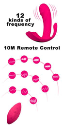 Invisible Wearable Vibrator Clitoris Vagina Anus Stimulator Adult Toy