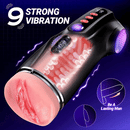 2026 New model 3 Sleeves Pocket Pussy Penis Pump with 9 Sucking & 9 Vibrating Male Masturbator