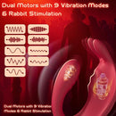 Top-Ranked Couples' Sex Toy: Rabbit Ear 3-in-1 Stimulator — Simultaneous G-Spot & Penis Stimulation with App Remote Control