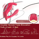 Top-Ranked Couples' Sex Toy: Rabbit Ear 3-in-1 Stimulator — Simultaneous G-Spot & Penis Stimulation with App Remote Control
