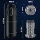 Sexoralab - High Frequency Hands Free Automatic Male Masturbator with Vibrating Penis Holster