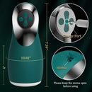 Vibrating Male Masturbator Cup with 3 Swallow Suction & 10 Vibration
