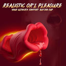 Sexoralab™Dual Lip Grip Trainer Men Sex Toy with 9 Vibration Modes, 360° Full-Surround Blowjob Penis Vibrator