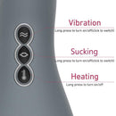 Matte Gray 5-frequency sucking 6-speed vibration Heating Blow-job Masturbator