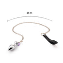 3PCs Metal Double Bells Jewel Anal Plug Set Adult Toy