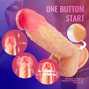 Thrusting Dildo Vibrator with Rotation and Heating Sex Toy