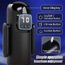 Phantom - 7 Suctions 7 Vibrations Dual Handles Large Granule Channel Texture Male Masturbator