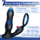 3IN1 Remote Control 7 Vibrating 7 Thrusting Prostate Massager