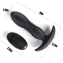 Filling Telescoping Vibrating Butt Plug with Remote Control