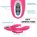 3-in-1 7 Vibrating Modes Rabbit G-Spot Stimulator Anal Dildo Vibrator