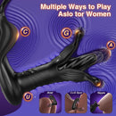 9 Tension Shock Flapping Thrusting Vibrating Cock Ring Anal Vibrator Dildo