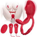 Nipple Clamps Vibrating Panties - Wireless Remote Control Personal Massager with 10 Vibration Modes