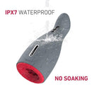 Matte Gray 5-frequency sucking 6-speed vibration Heating Blow-job Masturbator