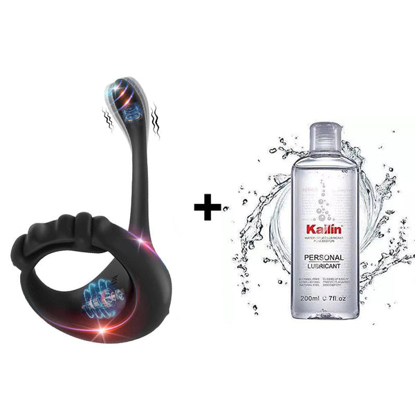 Buyging™ Dual Stimulation Remote Control 10 Vibrating Cock Ring With Bullet