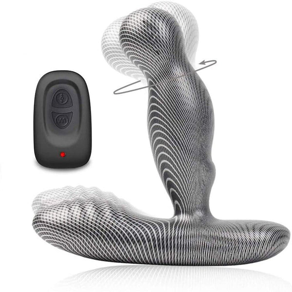 Electric Shock Pulse Man Prostate Massage Vibrators Sex Toy For Men Wireless Rotation Male Anal Butt Plug Stimulator Masturbator