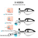 BELL Jeweled Butt Plug With Chain