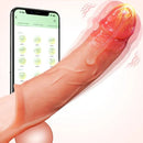 APP Controlled 9 Vibrating Penis Extender Sleeve With Cock Ring