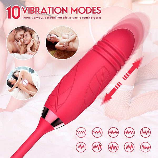 10 Speed Rose Sucking Vibrator Sex Toy