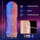 Beate - 5 Sucking Oral Swallowing 10 Vibrating Massage Training Masturbation Cup,Star-starring identical mold production