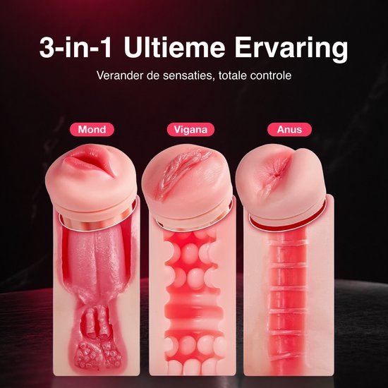 2026 New model 3 Sleeves Pocket Pussy Penis Pump with 9 Sucking & 9 Vibrating Male Masturbator