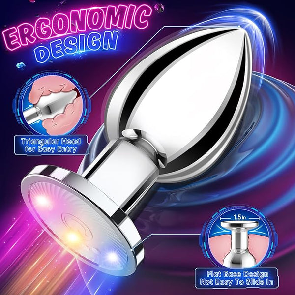 Adult Sex Toys Anal Toys Vibrating Butt Plug with App Remote Control 10 Vibrating