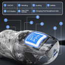 HellofuntoysTM Fully Transparent Vibrating Sucking Voice Male Mechanical Stroker