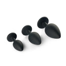 3PCs Silicone Diamond Two Color Switchable Butt Plug