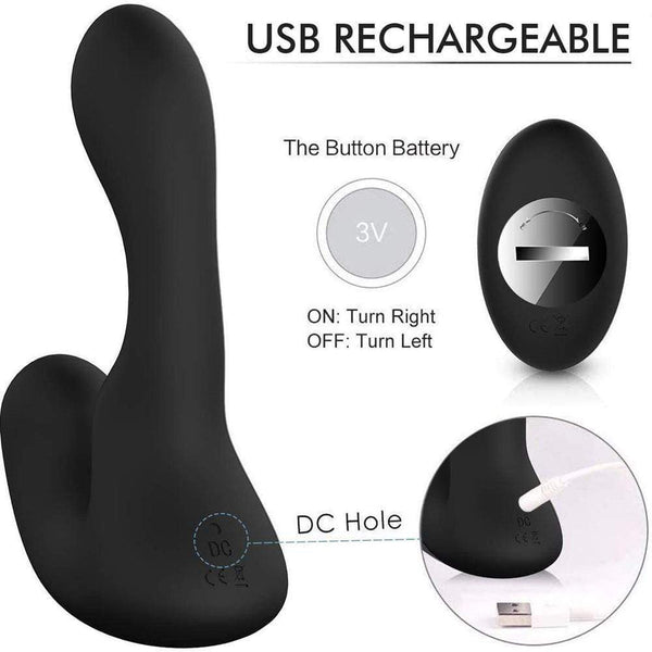 9 Vibrating Double Motor 30° Wave-Motion Prostate Massager