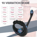 Buyging™ Dual Stimulation Remote Control 10 Vibrating Cock Ring With Bullet