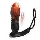 8 Thrusting 8 Vibrating Anal Vibrator With Dual Cock Rings