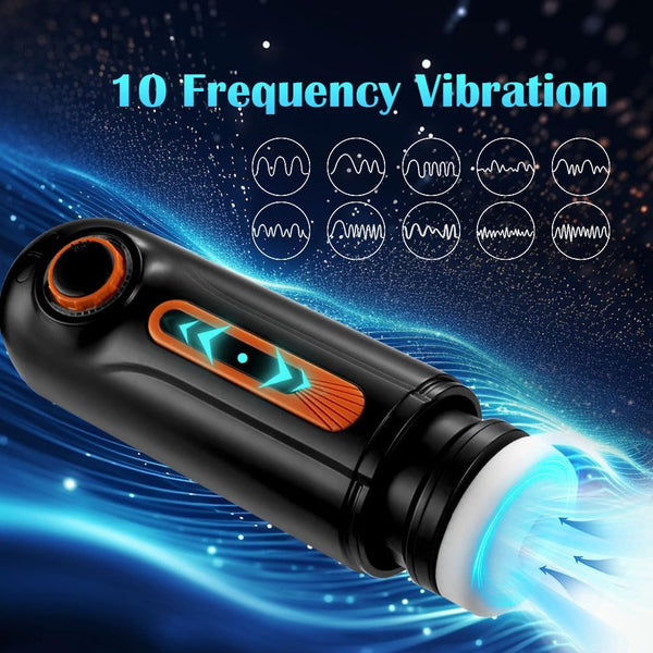 10 Thrusting 10 Vibrating 3 Sucking Heating Male Masturbator