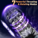 😍 Male Masturbator Penis Pump - Male Sex Toys for Men Sex Toy Pocket Pussy LCD with APP Stroker Adult Toys with 7 Thrusting 7 Rotating 5 Sucking Modes Vacuum Pumps & Enlargers🎁