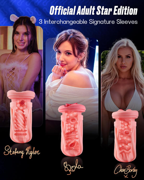 2026 New Model 3 Sleeves Pocket Pussy Penis Pump with 9 Sucking & 9 Vibrating Male masturbator