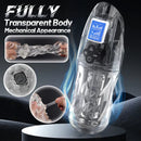 😍 2026 Hot-Selling New Masturbator 🚀 – 💋 Fully Transparent Vibrating, Sucking, and Moaning Male Masturbator 🎁