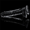 7.5” Clear Realistic Dildo with Suction Cup