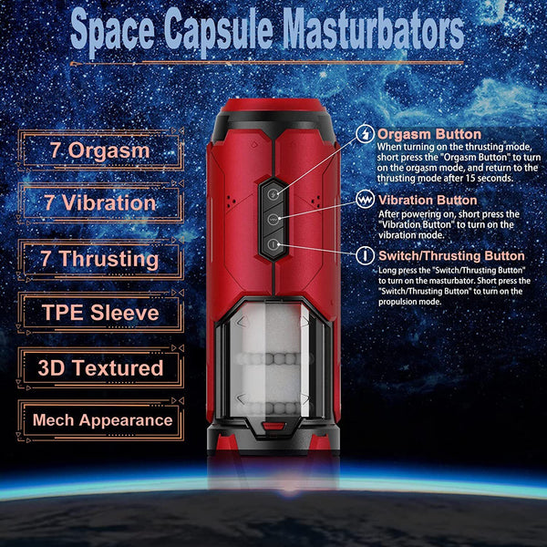 [Confidential delivery]Male Masturbaters Automatic Handsfree Thrusting Cup Vibrated Stroker Lubricants