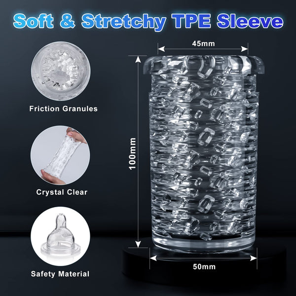 Automatic Rotating Thrusting Male Masturbators, Pocket Pussy Vagina Stroker with 11 Strong Modes, Krumppo Masturbation Cup with Ultra Realistic Tunnel, Male Sex Toys for Men Sexual Pleasure