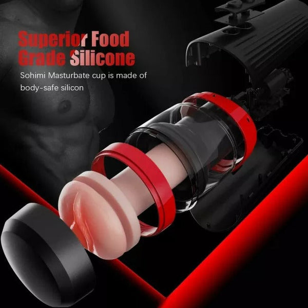 Handsfree Masturbator | Thrusting Sex Toy Vibrating Cup