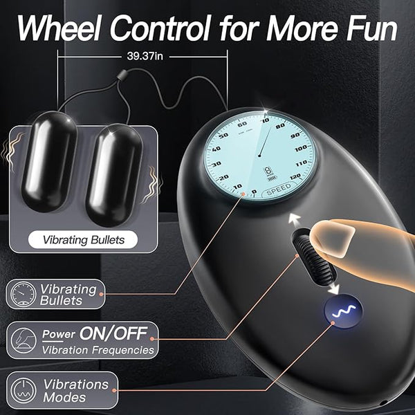 Sexoralab™ 6IN1 Male Masturbator 2 Pack Male Vibrator Penis Pump Stroker Pocket Pussy with CVT & Visual Controller, 8 Vibrating & 12 Frequencie