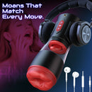 Immersive Male Masturbator: Features Headphone Sync with 9 Vibration, 9 Suction, and 9 Rotation Modes