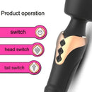Double Ended Vibrator Wholesale Rechargeable Powerful Vibrating Wand Massager G Spot Dildo Vibrators Factory
