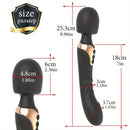 Double Ended Vibrator Wholesale Rechargeable Powerful Vibrating Wand Massager G Spot Dildo Vibrators Factory