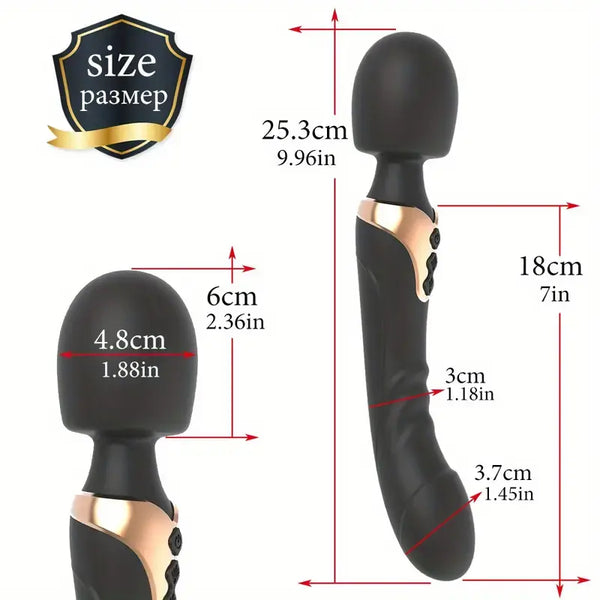 Double Ended Vibrator Wholesale Rechargeable Powerful Vibrating Wand Massager G Spot Dildo Vibrators Factory