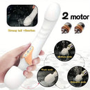 Double Ended Vibrator Wholesale Rechargeable Powerful Vibrating Wand Massager G Spot Dildo Vibrators Factory