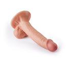 7.5“ Realistic Sucker Base Masturbation Dildo with Three-Dimensional Balls
