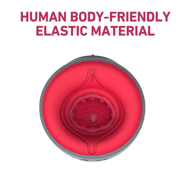 Matte Gray 5-frequency sucking 6-speed vibration Heating Blow-job Masturbator
