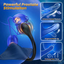 Dual Motor 9+9 Vibrator Anal Dildo Beads Prostate Massager & Penis Training Sit Ride Perineum Clitoral Stimulator