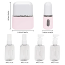 Mini Shampoo Dispenser Portable Travel Bottle Set